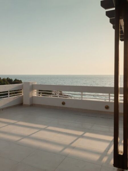 Large terrace with sea view