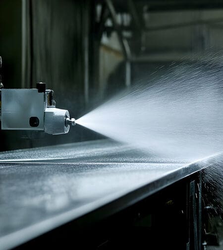 Expert Spraying Coating on Metal Surface in Factory